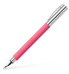 Ambition OpArt Pink Sunset fountain pen, M, pink